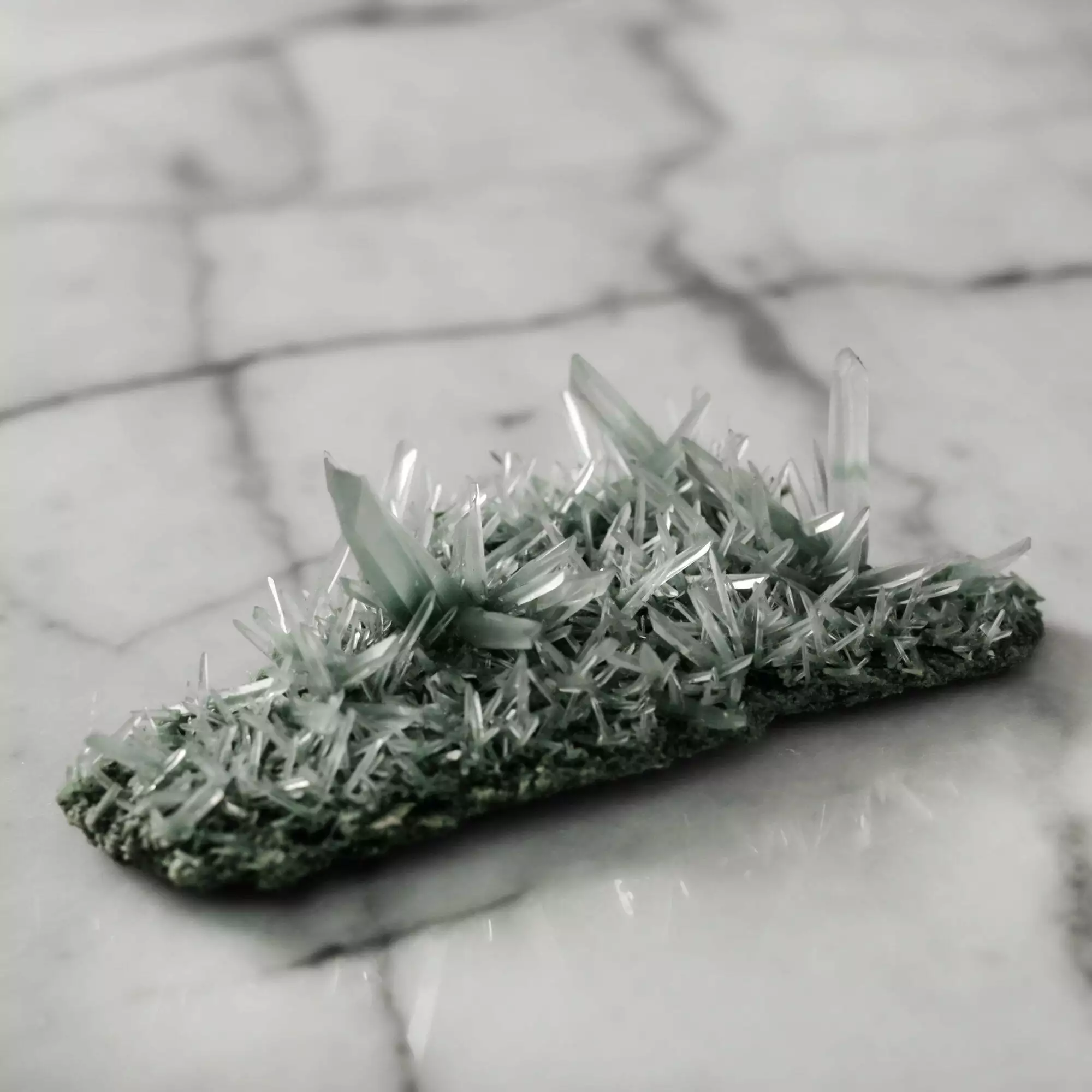 Green Chlorite Spiky Cluster - Image 3