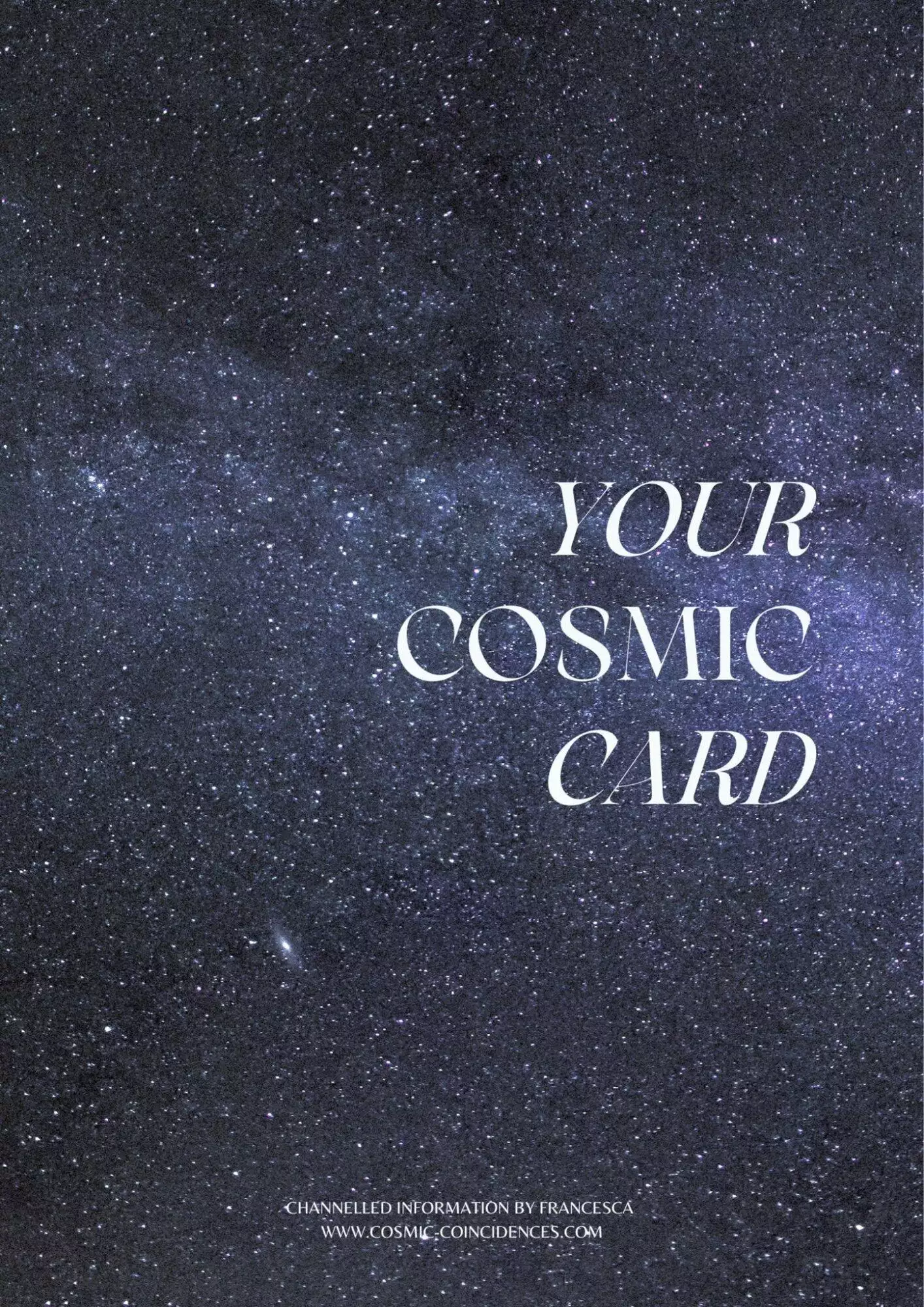 YOUR COSMIC CARD